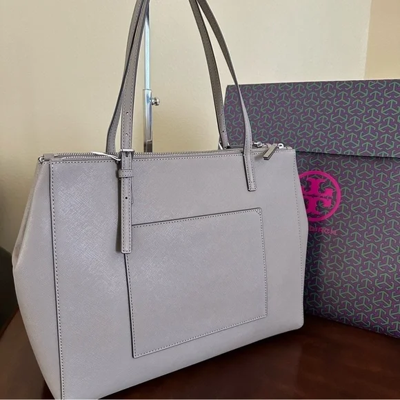 New Tory Burch EMERSON LARGE DOUBLE ZIP TOTE bag - Picture 5 of 16